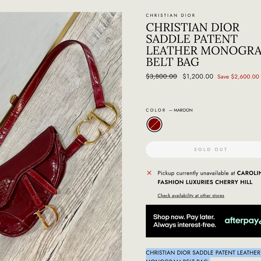 Reserved -Christian Dior Saddle Mini Bag & Belt - Picture 17 of 17